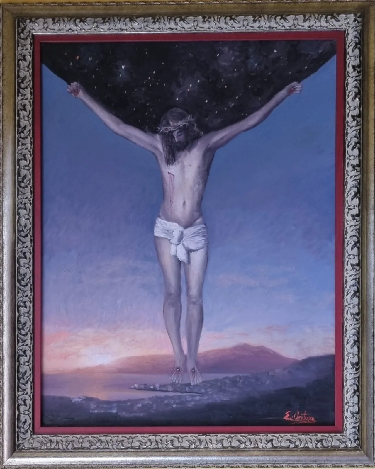 Cristo sopra sapri, opera di Emilio Ventura