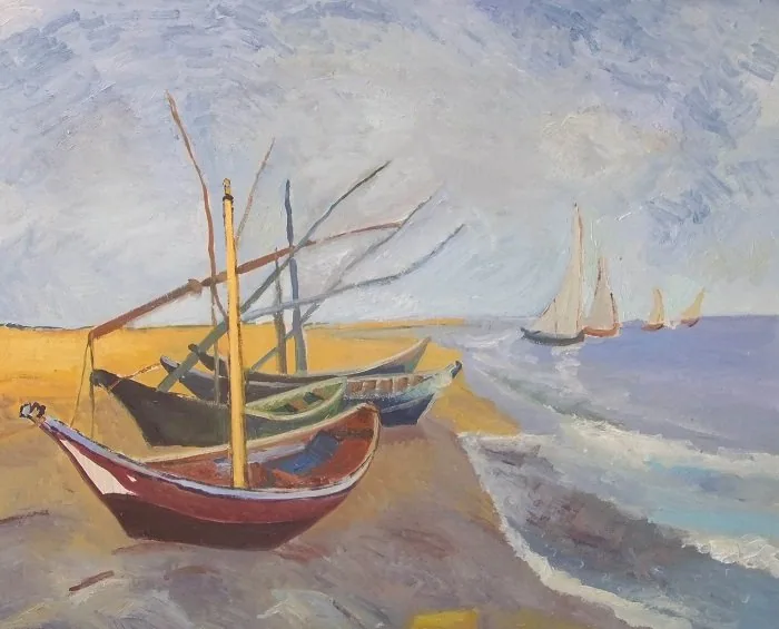 Barche da van gogh, opera di Emilio Ventura
