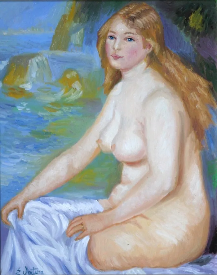 La bagnante da renoir, opera di Emilio Ventura