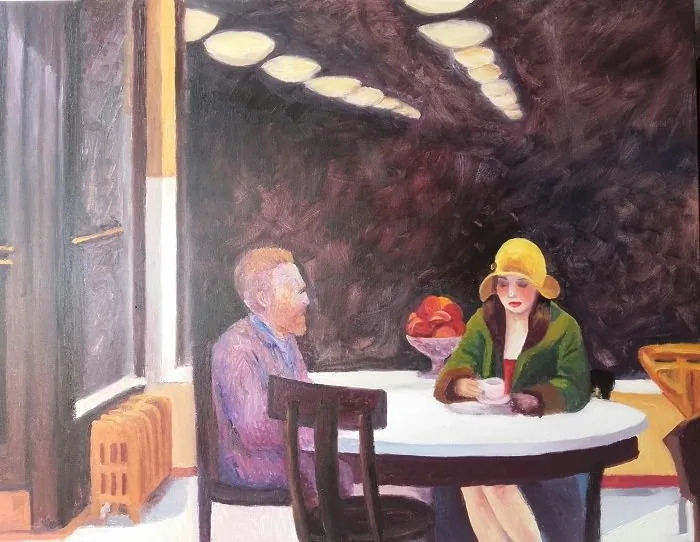 Automat da Hoppertavola calda con Van Gogh, opera di Emilio Ventura