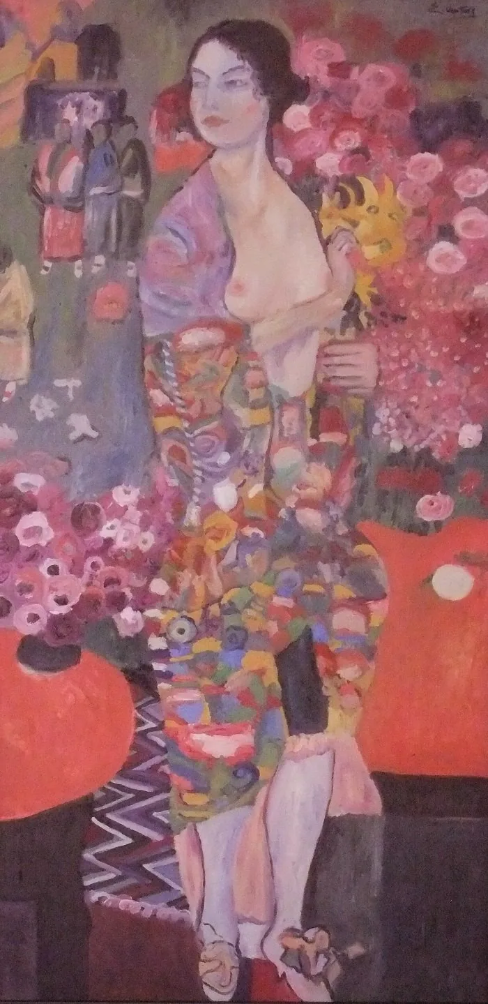 La ballerina da klimt, opera di Emilio Ventura