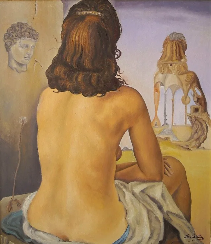 Mia moglie in contemplazione (da Dalí), opera di Emilio Ventura