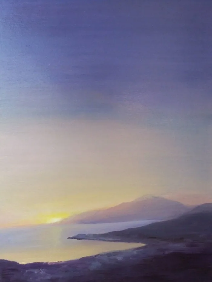 Sapri al tramonto, opera di Emilio Ventura