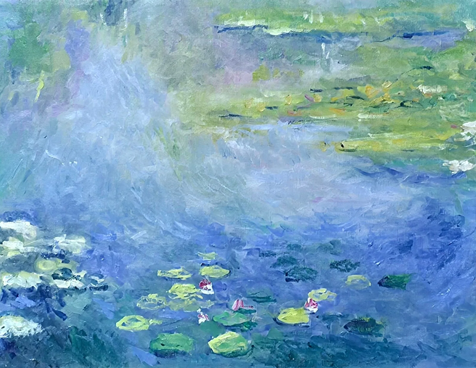Ninfee da monet, opera di Emilio Ventura