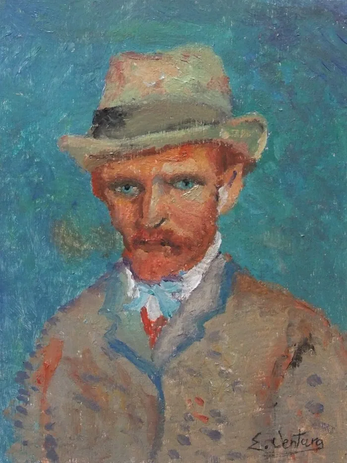 Autoritratto da van gogh, opera di Emilio Ventura