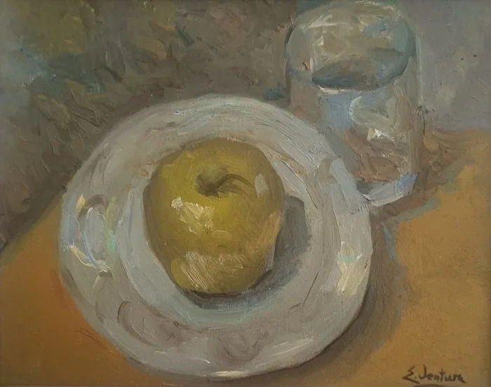 Mela gialla, opera di Emilio Ventura