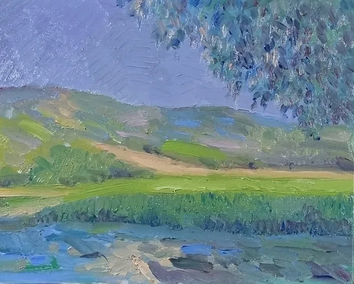 Paesaggio salese, opera di Emilio Ventura