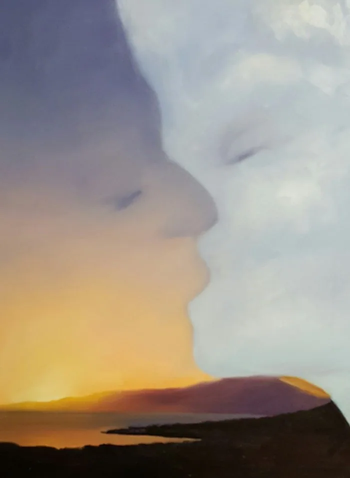 Bacio tra Sapri e il cielo, opera di Emilio Ventura