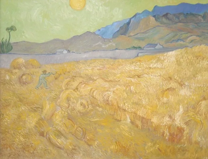 Campo di grano con seminatore da van gogh, opera di Emilio Ventura