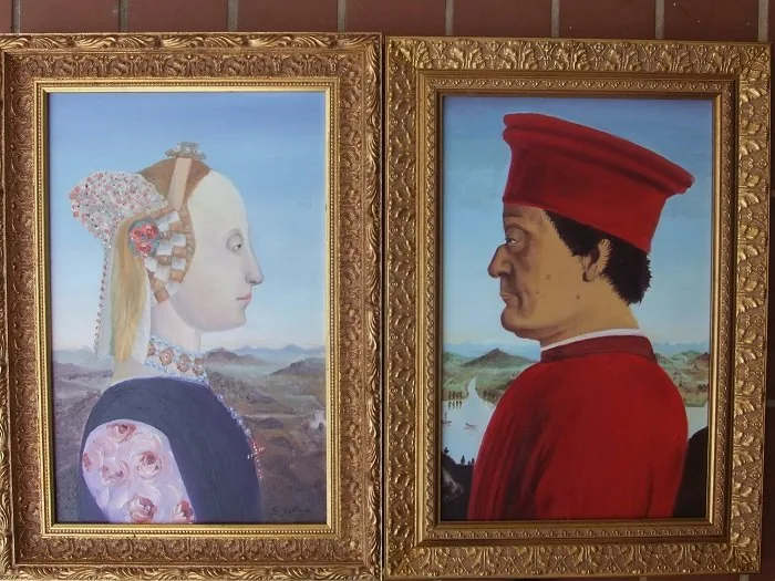Duchi di urbino ciascuno olio su tavole, opera di Emilio Ventura
