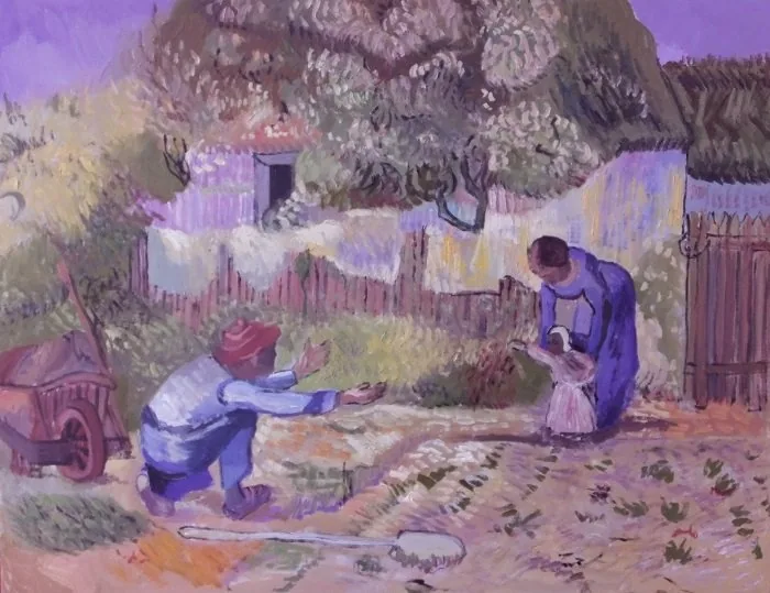 Contadini da van gogh, opera di Emilio Ventura