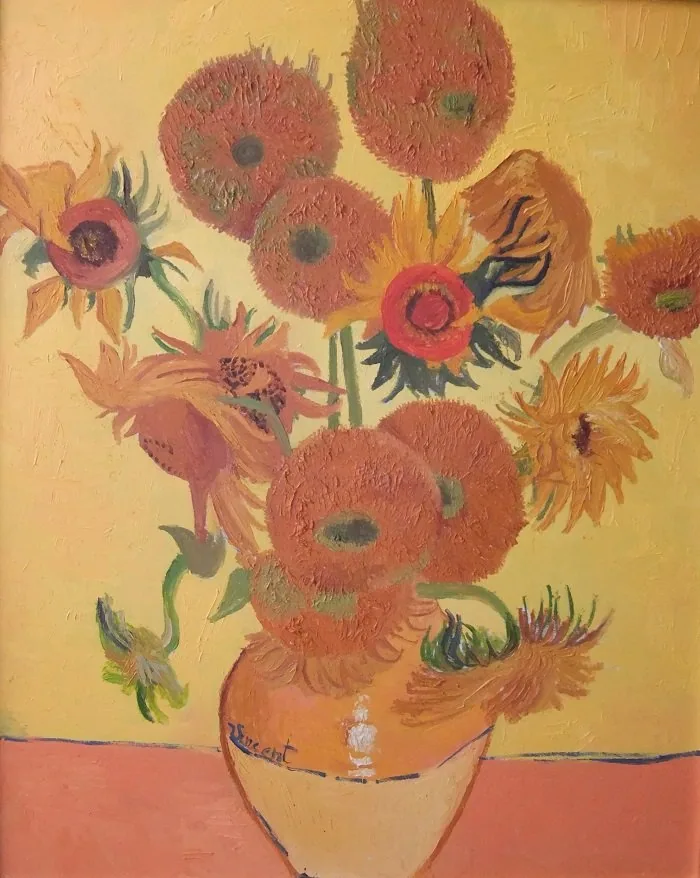 Girasoli da van gogh, opera di Emilio Ventura
