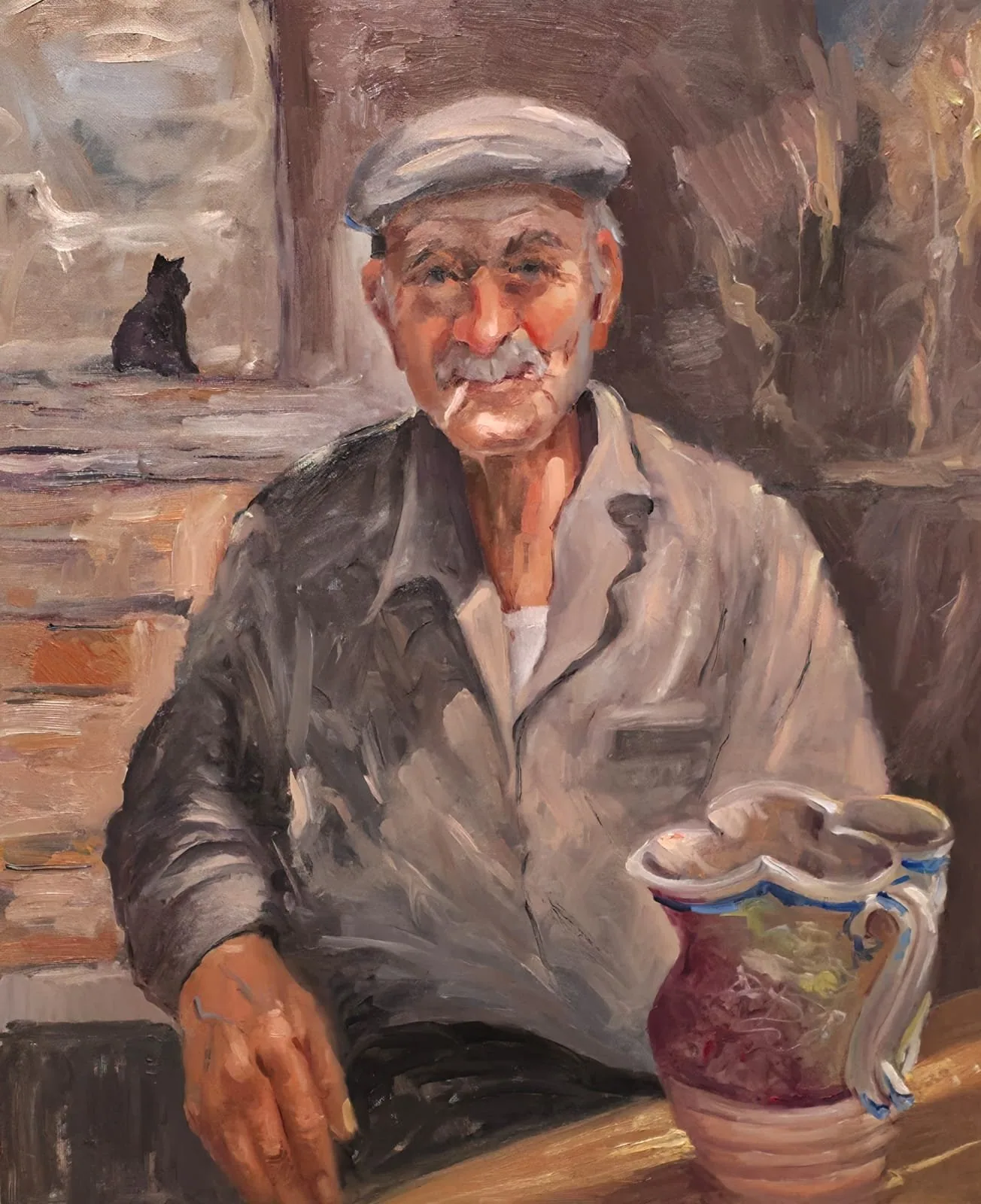 Vecchio dipinto, opera di Emilio Ventura