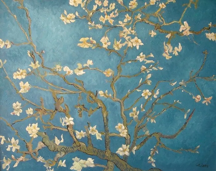 Ramo di mandorlo in fiore da van gogh, opera di Emilio Ventura
