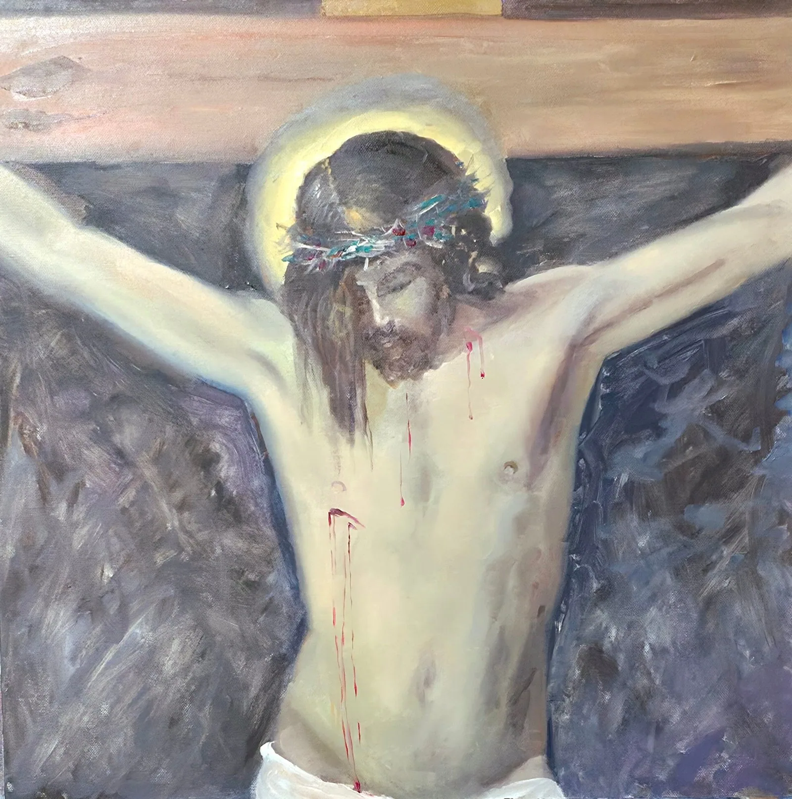 Cristo crocifisso (da Velázquez), opera di Emilio Ventura