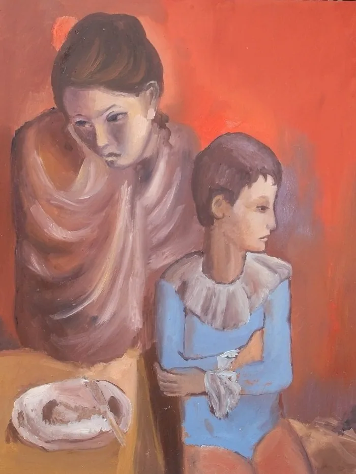 Da picasso olio su tavoletta, opera di Emilio Ventura